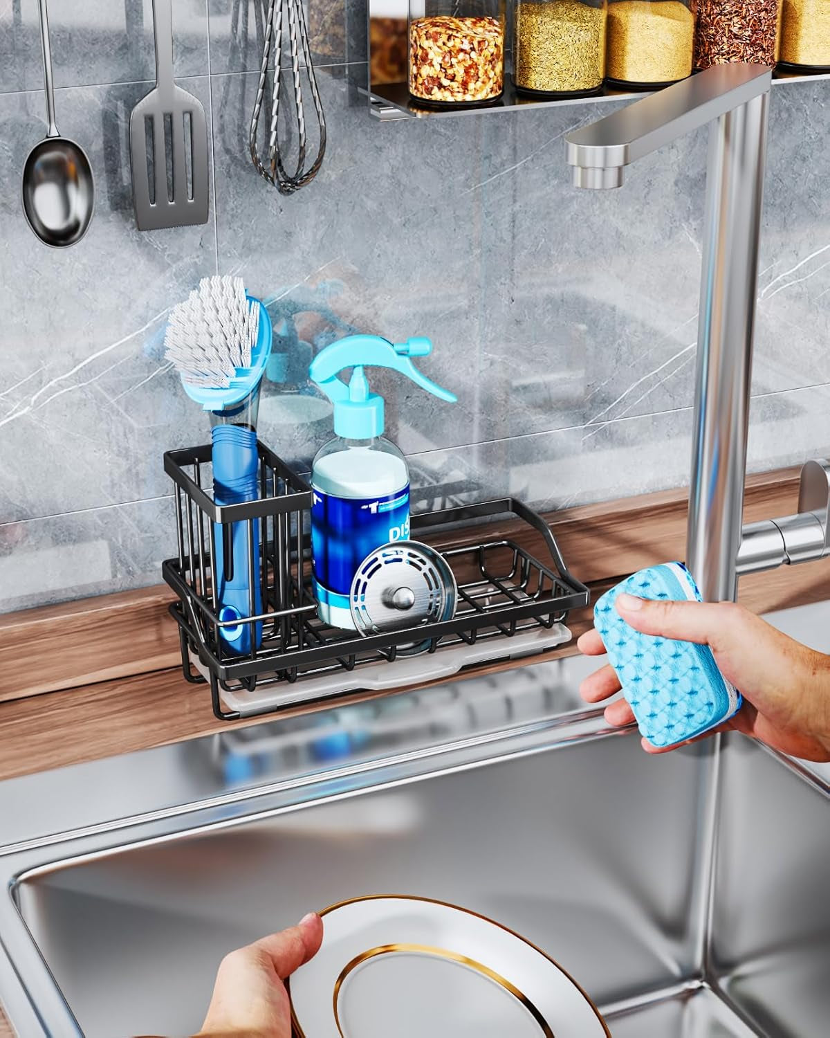 Sponge Holder for Kitchen Sink 