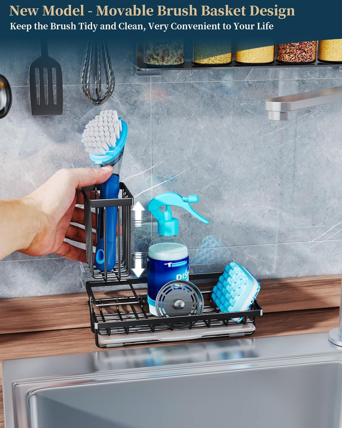 Sponge Holder for Kitchen Sink 