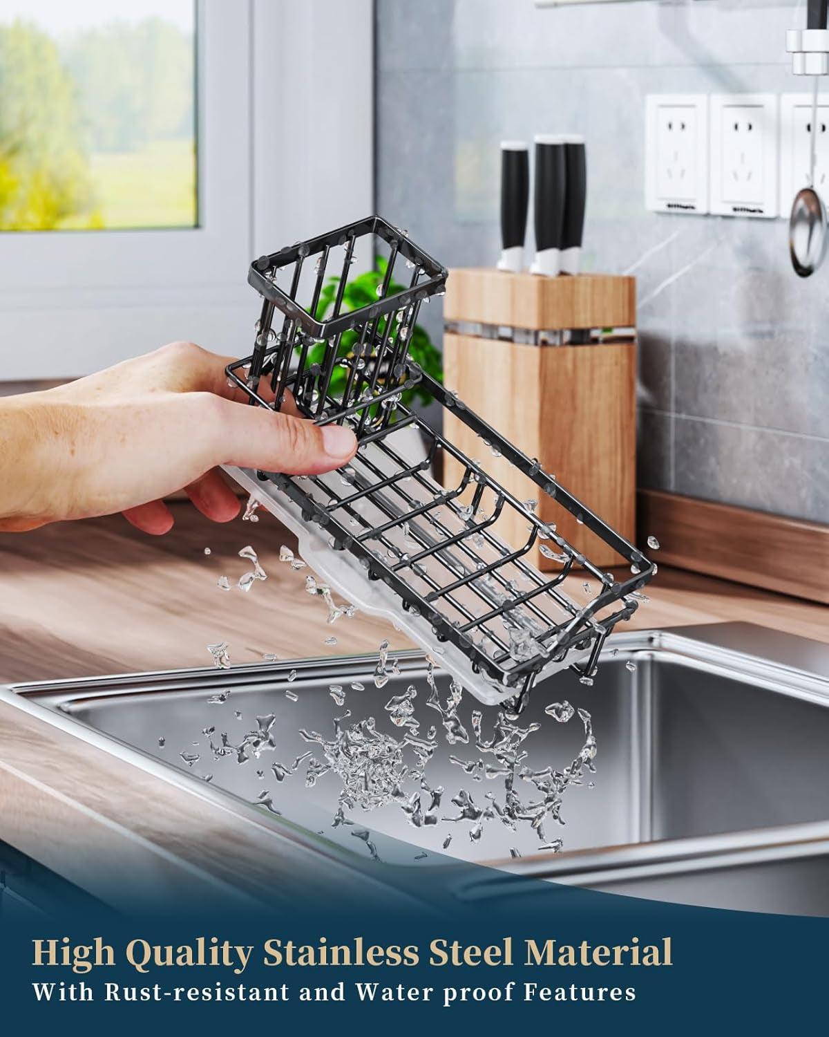 Sponge Holder for Kitchen Sink 